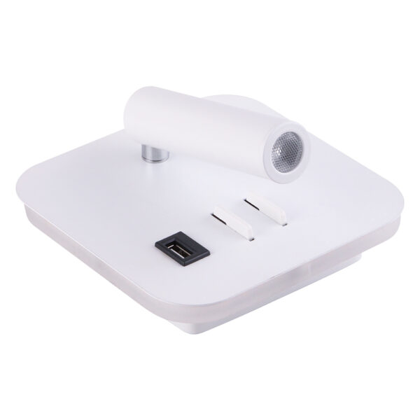 SPOT ON Leseleuchte mit USB Eckig – Bild 4